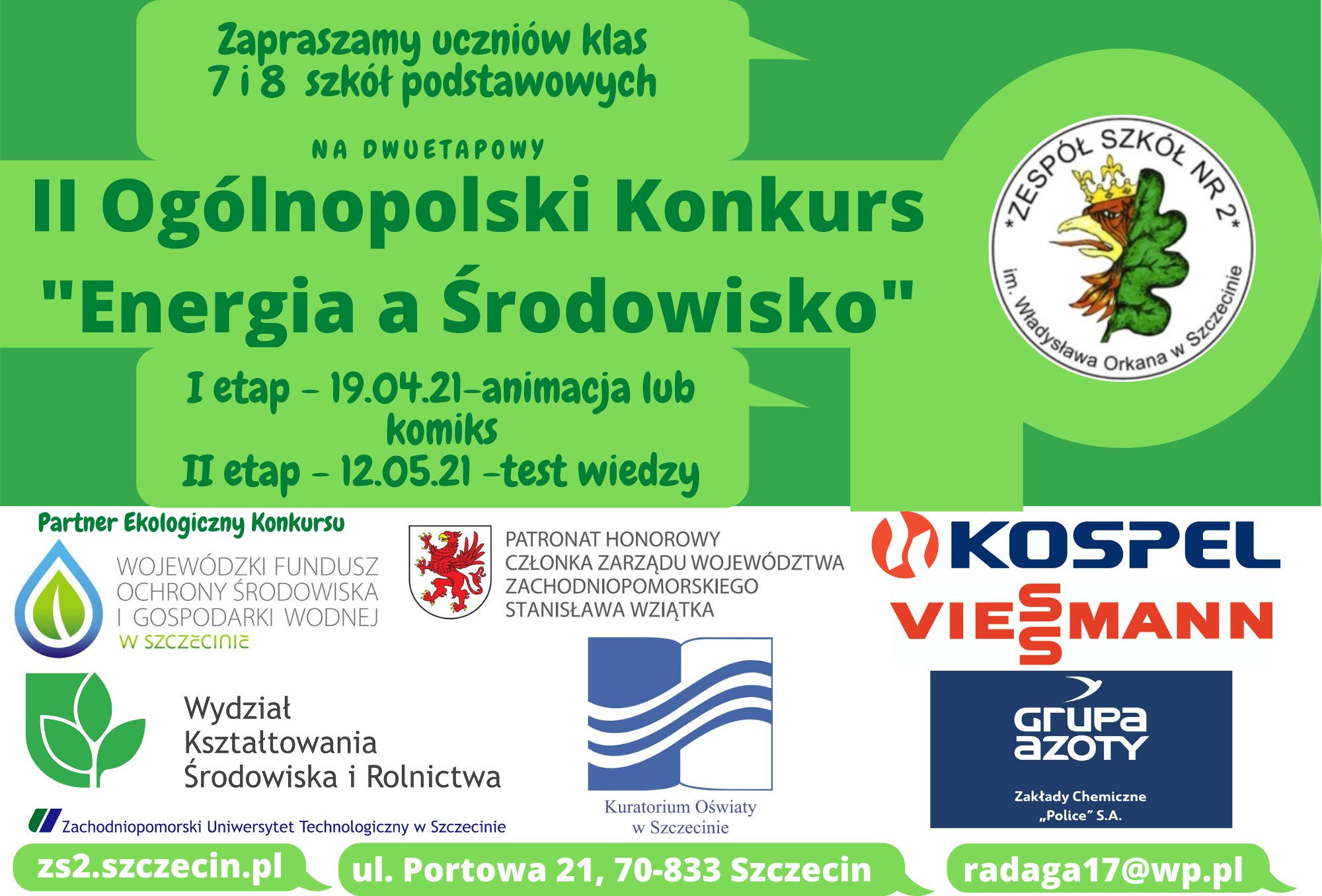 Grafika promująca II Ogólnopolski Konkurs „Energia a Środowisko”